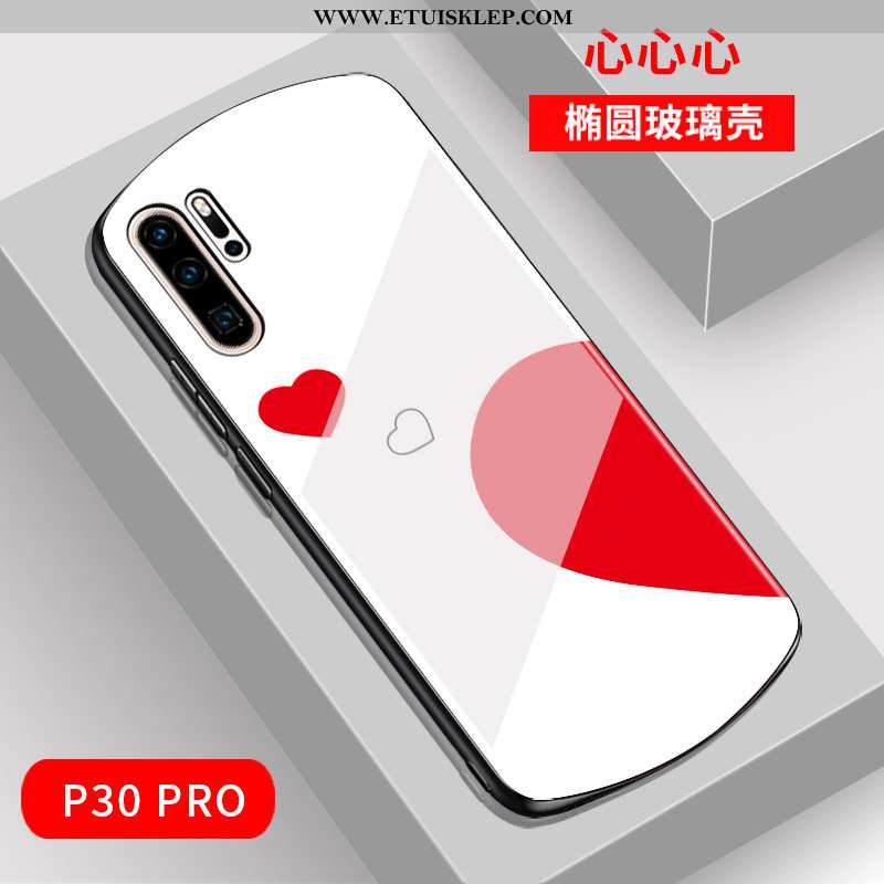 Pokrowce Huawei P30 Pro Moda Lustro Czerwony Netto Szkło Łuk Telefon Komórkowy Futerał Oferta