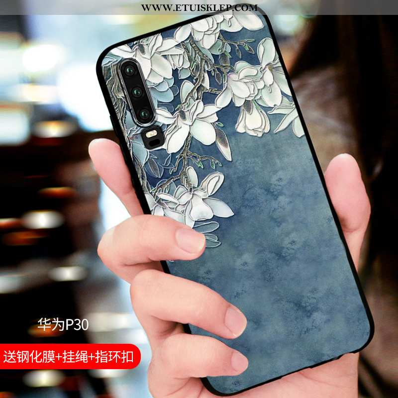 Pokrowce Huawei P30 Trendy Chiński Styl Osobowość Etui Wysoki Koniec Nubuku Relief Sklep