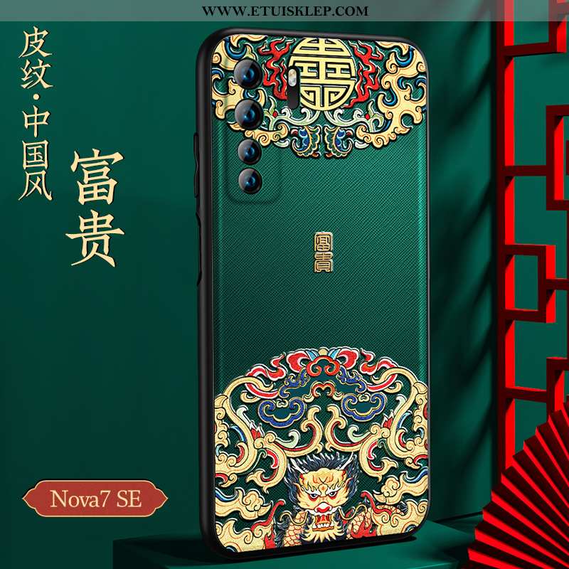 Pokrowce Huawei P40 Lite 5g Trendy Chiński Styl Czerwony Netto Czarny Miękki Telefon Komórkowy Cienk