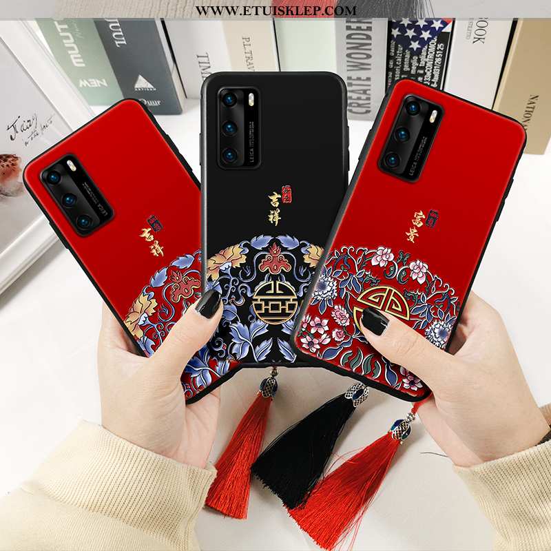 Pokrowce Huawei P40 Miękki Futerał Etui Czerwony Telefon Komórkowy Tani