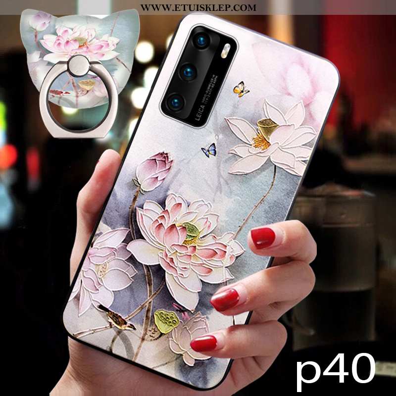 Pokrowce Huawei P40 Pro Ochraniacz Wiatr Silikonowe Miękki Telefon Komórkowy All Inclusive Czerwony 