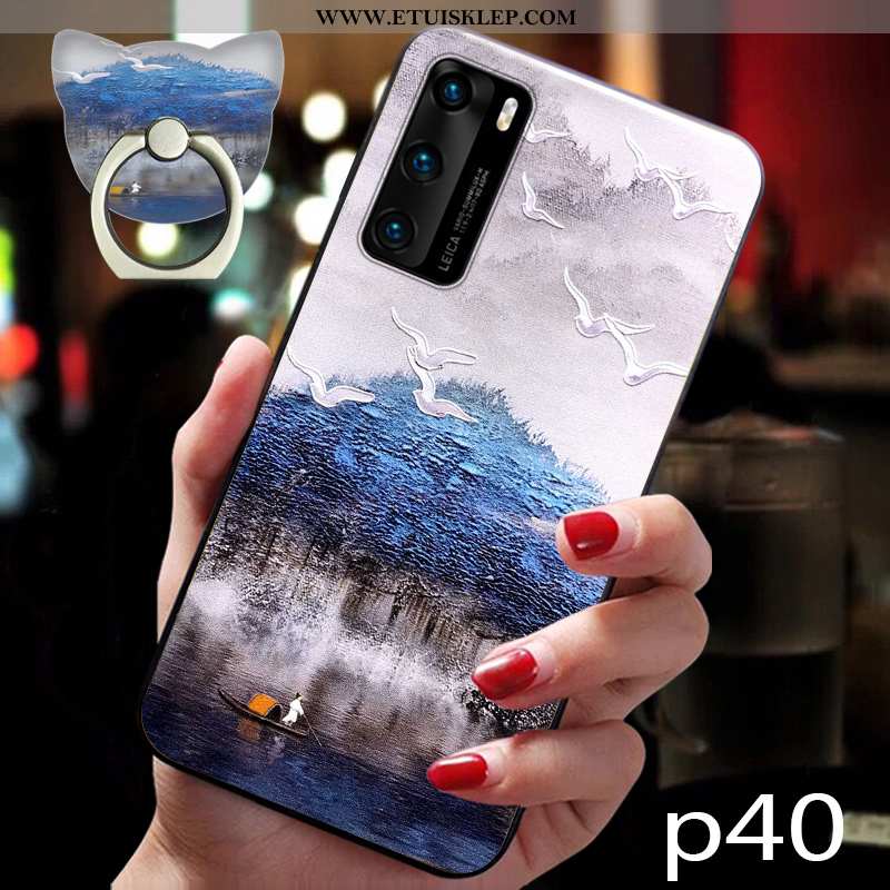 Pokrowce Huawei P40 Pro Ochraniacz Wiatr Silikonowe Miękki Telefon Komórkowy All Inclusive Czerwony 