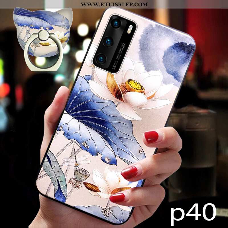 Pokrowce Huawei P40 Pro Ochraniacz Wiatr Silikonowe Miękki Telefon Komórkowy All Inclusive Czerwony 