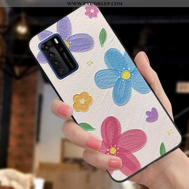 Pokrowce Huawei P40 Pro Osobowość Piękny Telefon Komórkowy Purpurowy Nubuku Mały All Inclusive Tanie
