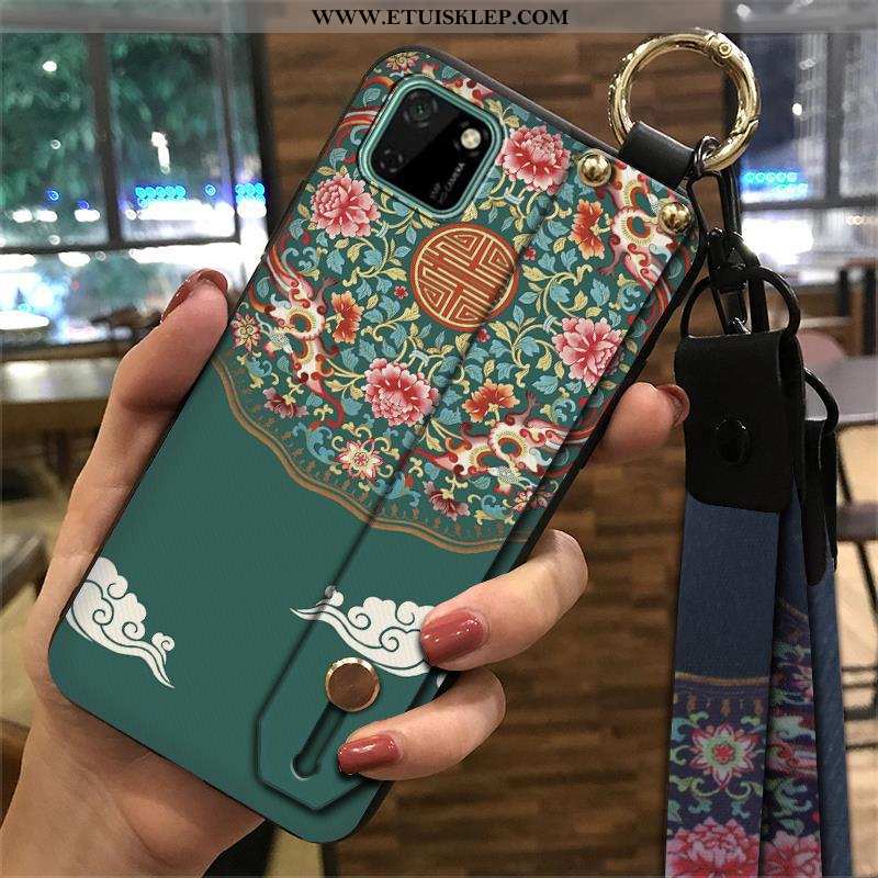 Pokrowce Huawei Y5p Trendy Vintage Telefon Komórkowy Futerał Zielony Etui Wspornik Dyskont