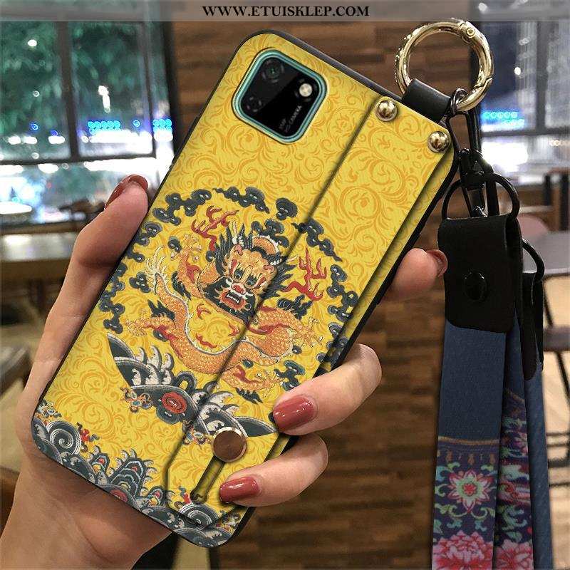 Pokrowce Huawei Y5p Trendy Vintage Telefon Komórkowy Futerał Zielony Etui Wspornik Dyskont