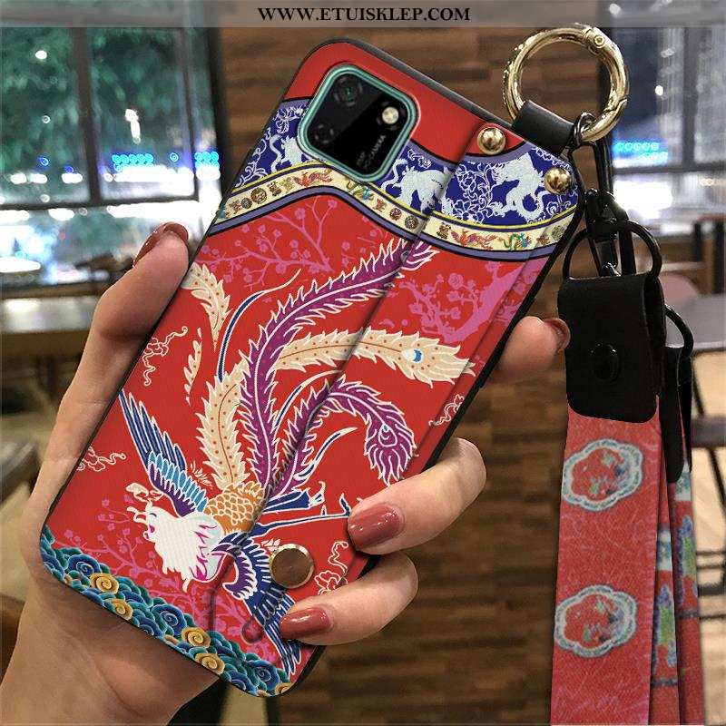 Pokrowce Huawei Y5p Trendy Vintage Telefon Komórkowy Futerał Zielony Etui Wspornik Dyskont