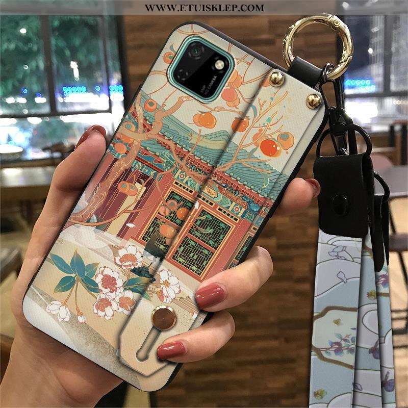 Pokrowce Huawei Y5p Trendy Vintage Telefon Komórkowy Futerał Zielony Etui Wspornik Dyskont