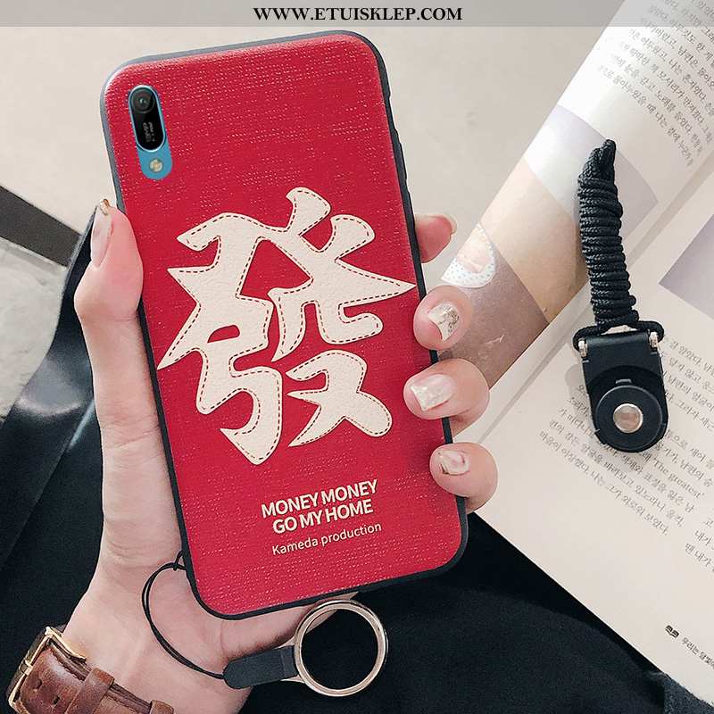 Pokrowce Huawei Y6 2020 Miękki Telefon Komórkowy 2020 Etui Czerwony Relief Futerał Na Sprzedaż