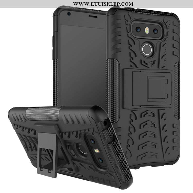 Pokrowce Lg G6 Kreatywne Czarny Telefon Komórkowy Ochraniacz Wspornik Trzy Mechanizmy Obronne Etui D