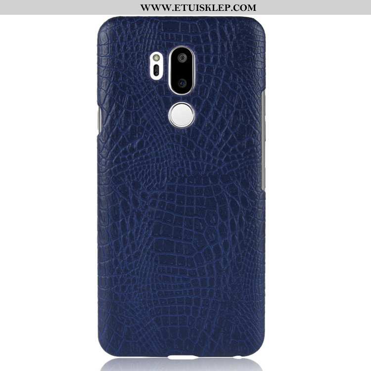 Pokrowce Lg G7 Thinq Skóra Futerał Vintage Ciemno Niebieski Anti-fall Telefon Komórkowy Etui Tanie