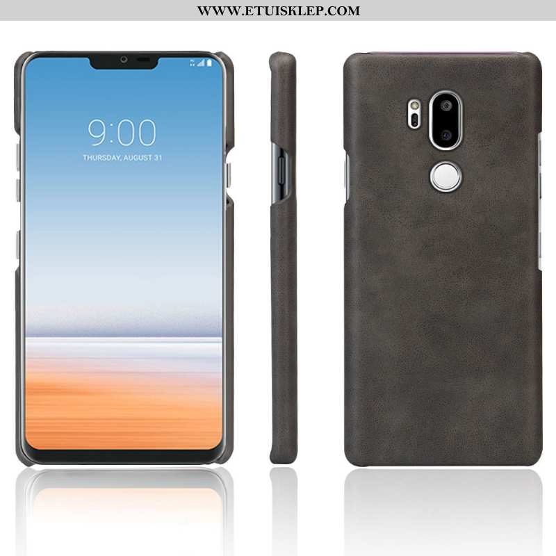 Pokrowce Lg G7 Thinq Skóra Futerał Vintage Ciemno Niebieski Anti-fall Telefon Komórkowy Etui Tanie