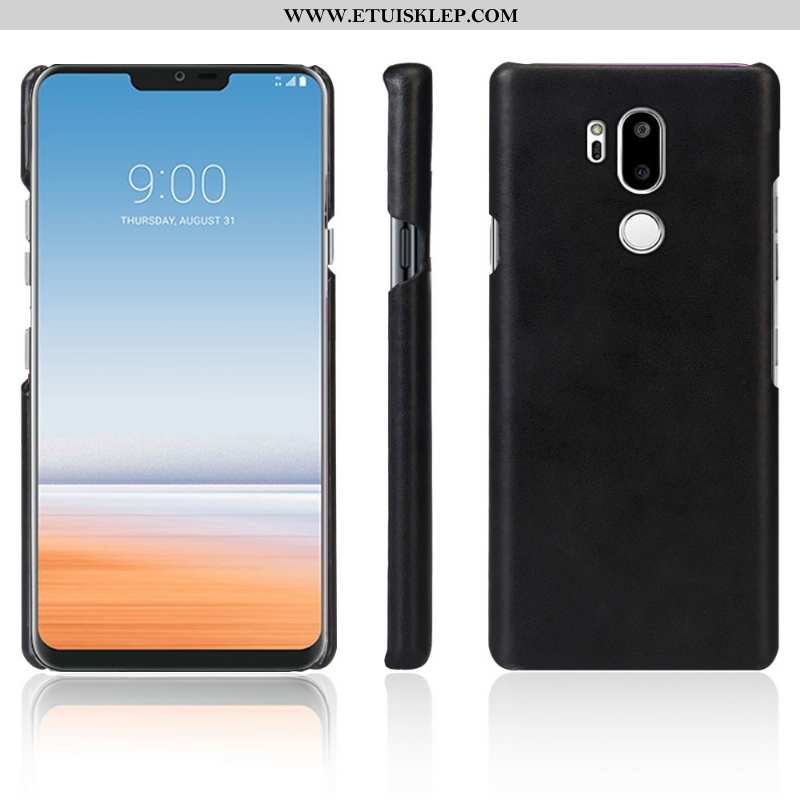 Pokrowce Lg G7 Thinq Skóra Futerał Vintage Ciemno Niebieski Anti-fall Telefon Komórkowy Etui Tanie