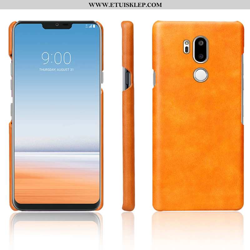 Pokrowce Lg G7 Thinq Skóra Futerał Vintage Ciemno Niebieski Anti-fall Telefon Komórkowy Etui Tanie