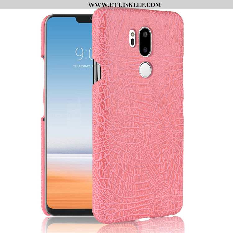 Pokrowce Lg G7 Thinq Skóra Futerał Vintage Ciemno Niebieski Anti-fall Telefon Komórkowy Etui Tanie