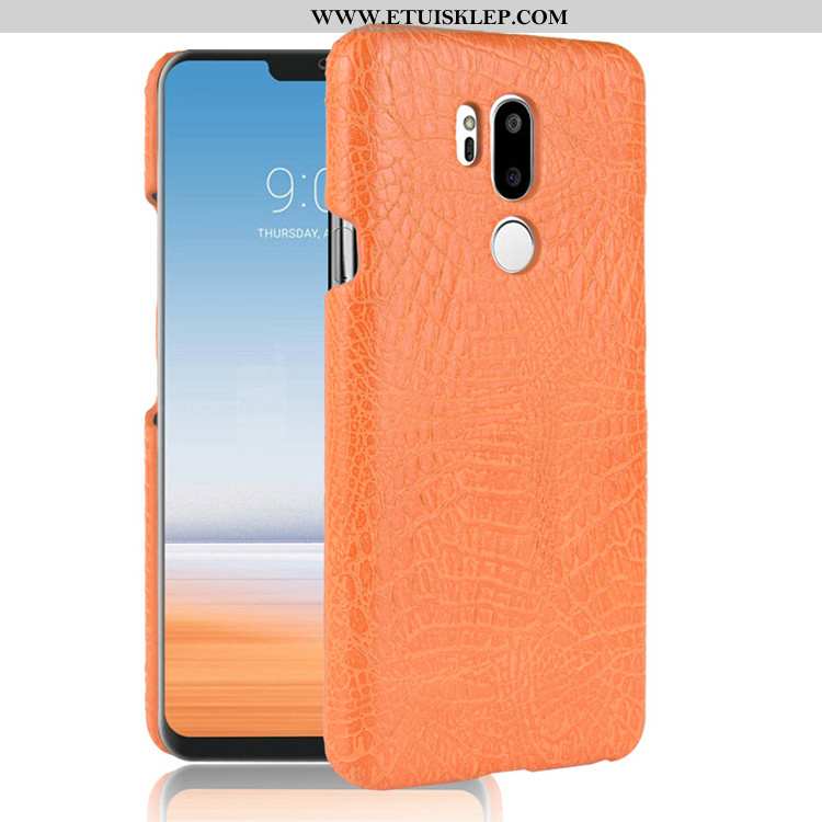 Pokrowce Lg G7 Thinq Skóra Futerał Vintage Ciemno Niebieski Anti-fall Telefon Komórkowy Etui Tanie