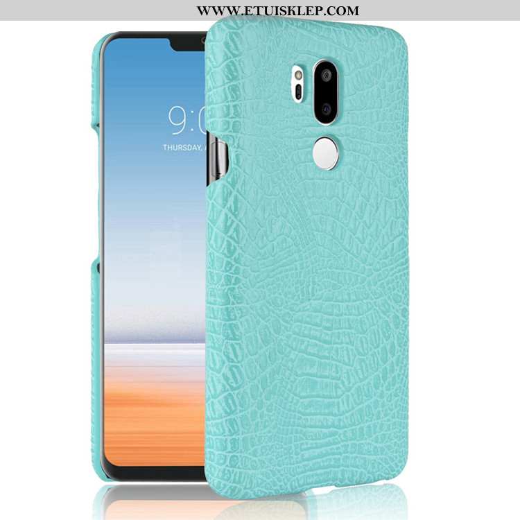 Pokrowce Lg G7 Thinq Skóra Futerał Vintage Ciemno Niebieski Anti-fall Telefon Komórkowy Etui Tanie