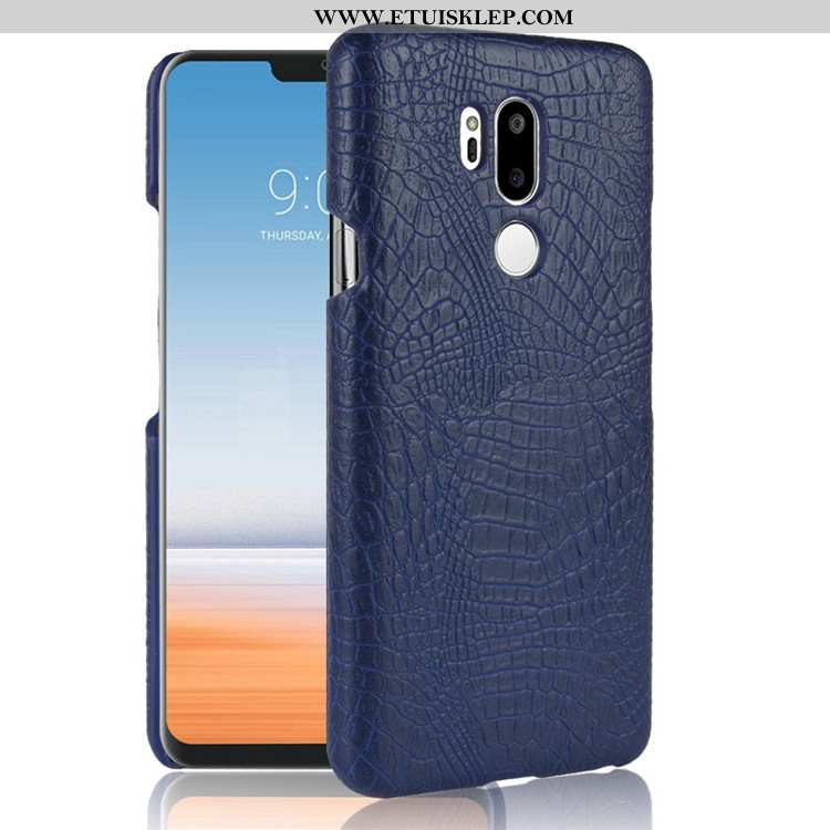 Pokrowce Lg G7 Thinq Skóra Futerał Vintage Ciemno Niebieski Anti-fall Telefon Komórkowy Etui Tanie