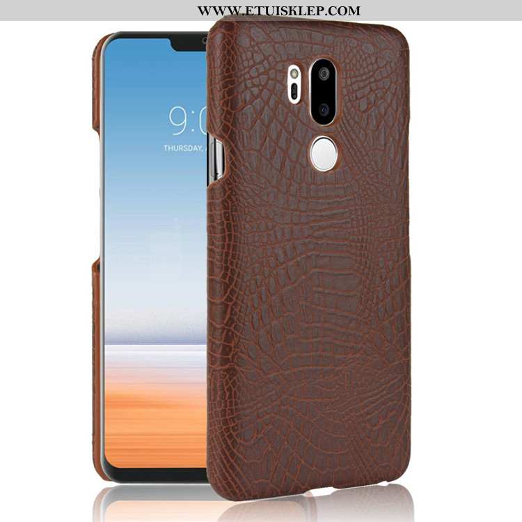 Pokrowce Lg G7 Thinq Skóra Futerał Vintage Ciemno Niebieski Anti-fall Telefon Komórkowy Etui Tanie