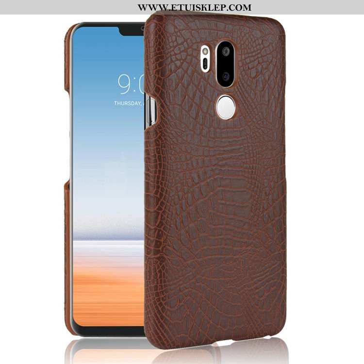 Pokrowce Lg G7 Thinq Skóra Futerał Vintage Ciemno Niebieski Anti-fall Telefon Komórkowy Etui Tanie