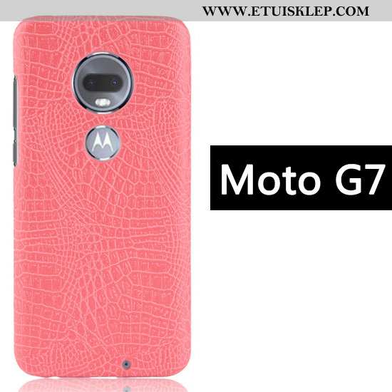 Pokrowce Moto G7 Kreatywne Anti-fall Etui Biznes Telefon Komórkowy Czarny Krokodyl Na Sprzedaż