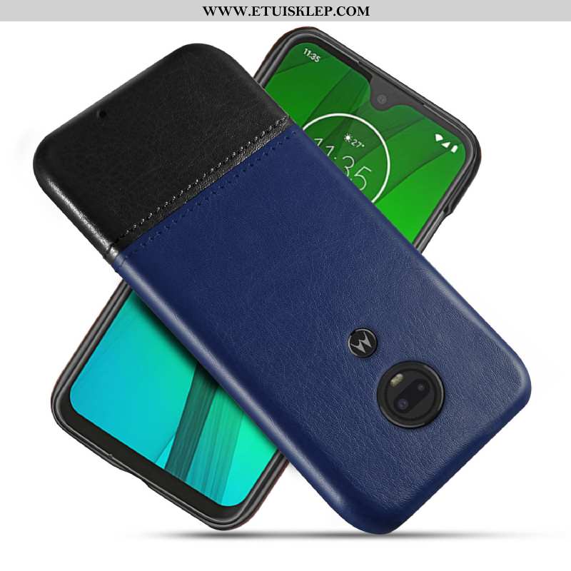 Pokrowce Moto G7 Osobowość Telefon Komórkowy Jakość Futerał Niebieski Anti-fall Biznes Sklep