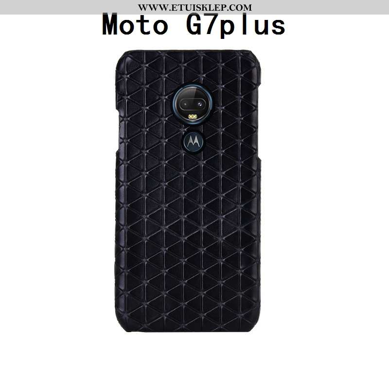 Pokrowce Moto G7 Plus Prawdziwa Skóra Anti-fall Moda Luksusowy Futerał Tylna Pokrywa Telefon Komórko