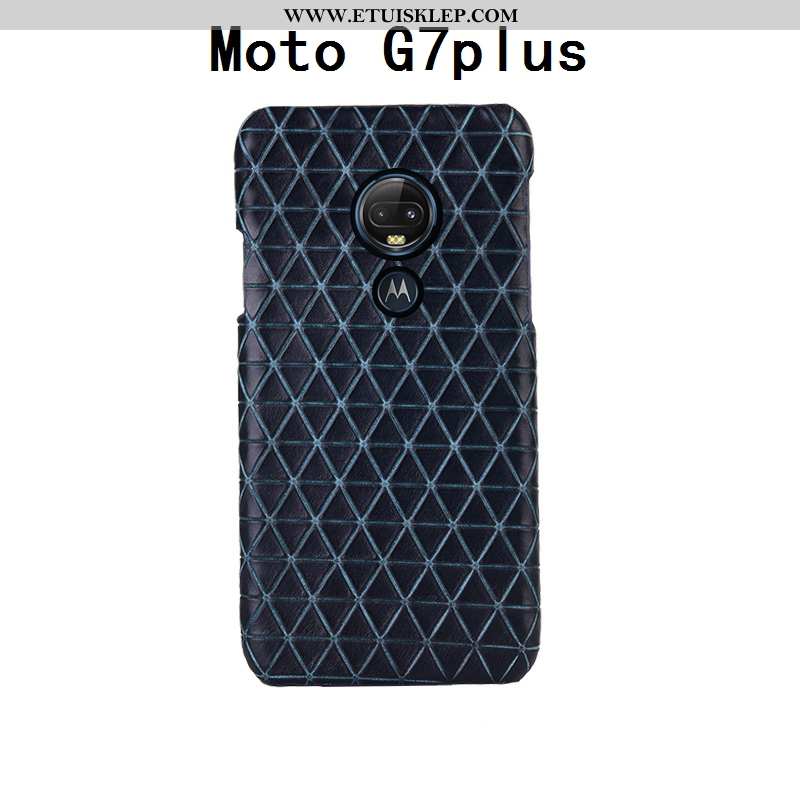 Pokrowce Moto G7 Plus Prawdziwa Skóra Anti-fall Moda Luksusowy Futerał Tylna Pokrywa Telefon Komórko
