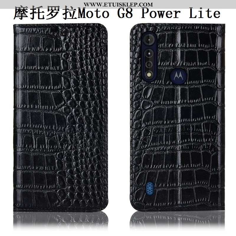 Pokrowce Moto G8 Power Lite Prawdziwa Skóra Ochraniacz Futerał Telefon Komórkowy Etui Anti-fall Na S