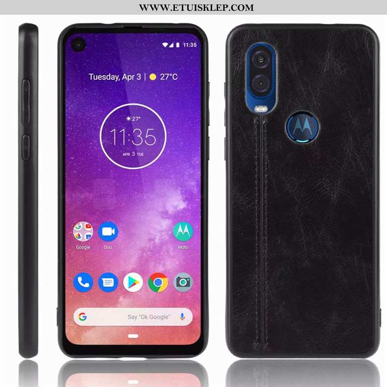 Pokrowce Motorola One Vision Ochraniacz Telefon Komórkowy All Inclusive Etui Futerał Ciemno Niebiesk