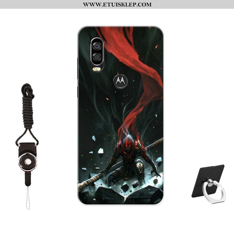 Pokrowce Motorola One Vision Silikonowe Etui Anti-fall Wzór Trendy Miękki Szkło Hartowane Sprzedam