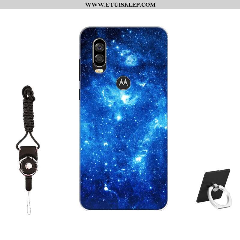 Pokrowce Motorola One Vision Silikonowe Etui Anti-fall Wzór Trendy Miękki Szkło Hartowane Sprzedam