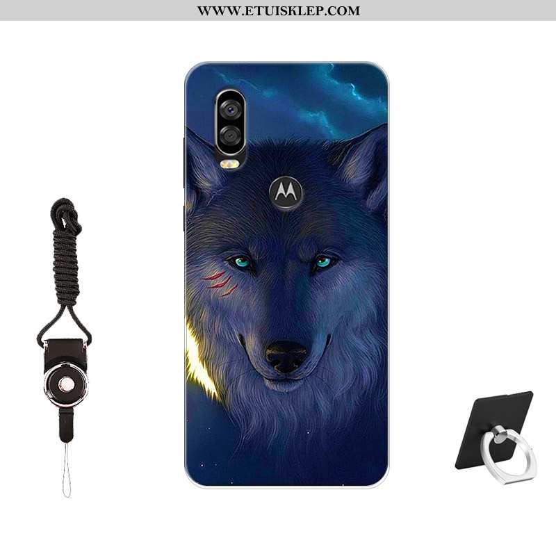 Pokrowce Motorola One Vision Silikonowe Etui Anti-fall Wzór Trendy Miękki Szkło Hartowane Sprzedam