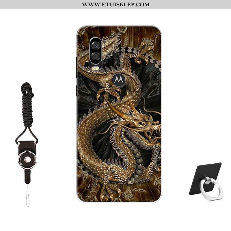 Pokrowce Motorola One Vision Silikonowe Etui Anti-fall Wzór Trendy Miękki Szkło Hartowane Sprzedam