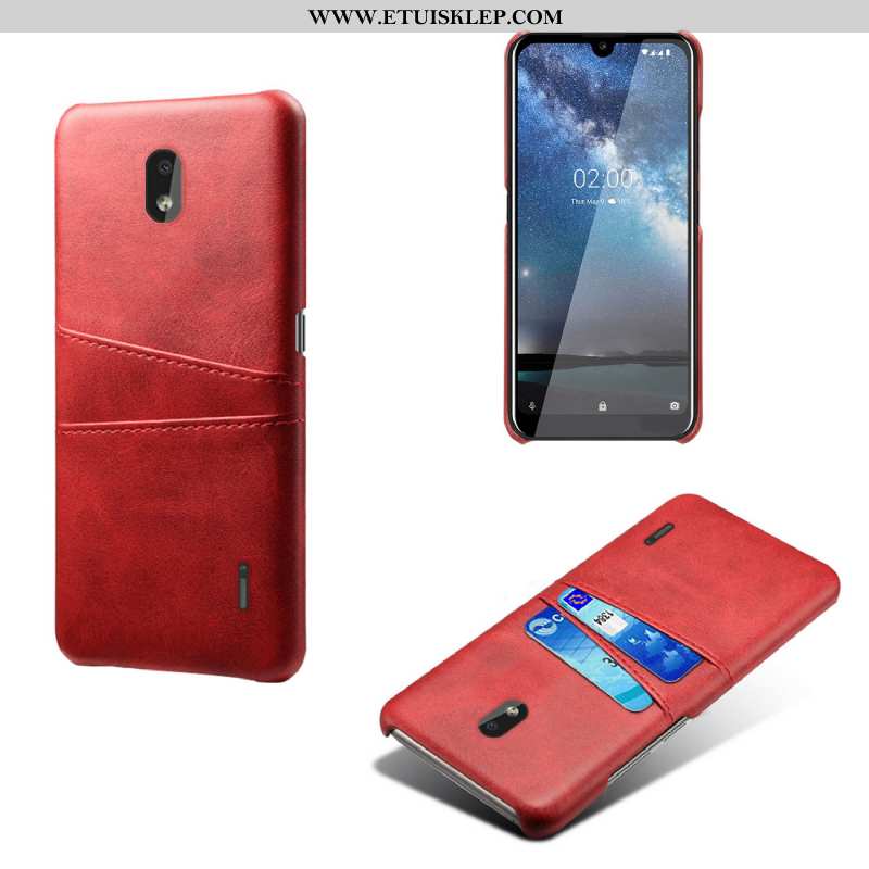 Pokrowce Nokia 2.2 Skóra Karta Różowe Ochraniacz Anti-fall Telefon Komórkowy Jakość Oferta