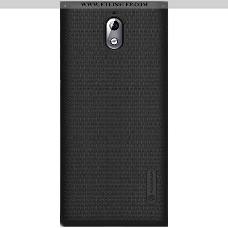 Pokrowce Nokia 3.1 Nubuku Czarny Telefon Komórkowy Anti-fall Trudno Złoto Futerał Sklep