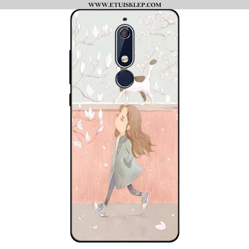 Pokrowce Nokia 5.1 Kreatywne Trendy Anti-fall Niebieski Silikonowe Etui Telefon Komórkowy Sprzedam