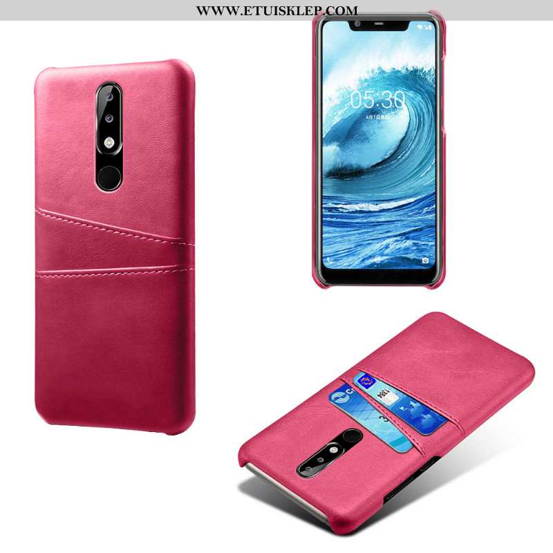 Pokrowce Nokia 5.1 Plus Ochraniacz Karta Jakość Telefon Komórkowy Różowe Futerał Anti-fall Sklep