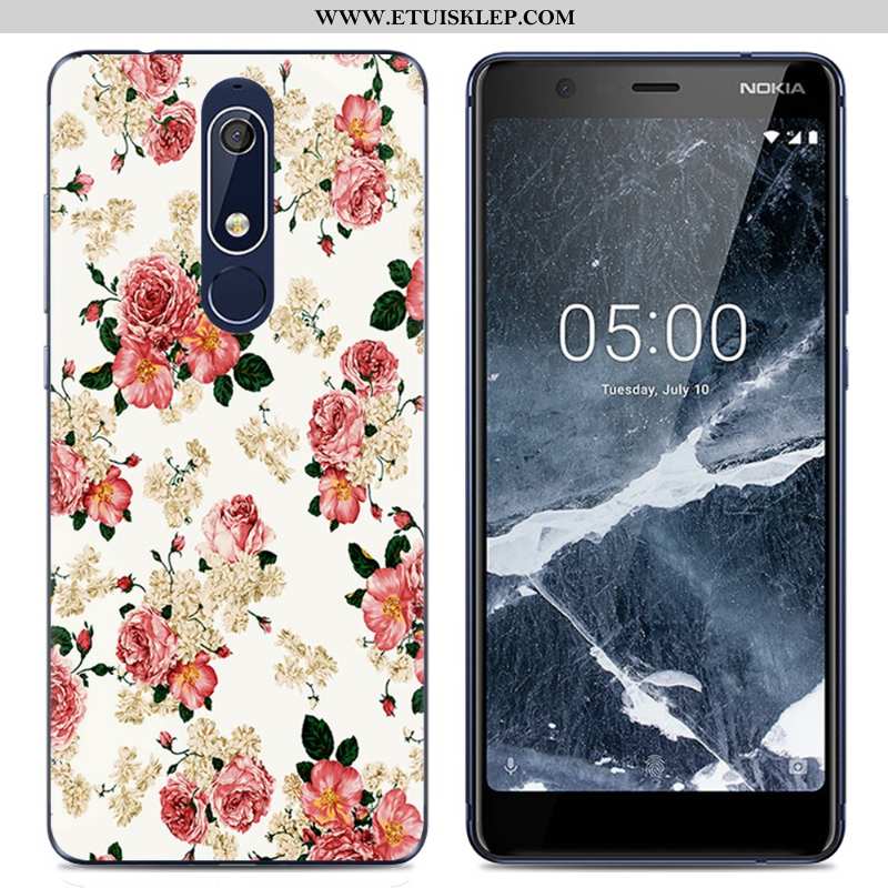 Pokrowce Nokia 5.1 Trendy Różowe Ochraniacz Etui Proste Telefon Komórkowy Futerał Sklep