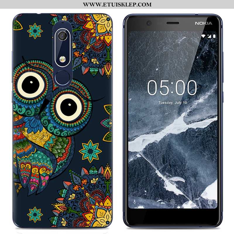 Pokrowce Nokia 5.1 Trendy Różowe Ochraniacz Etui Proste Telefon Komórkowy Futerał Sklep