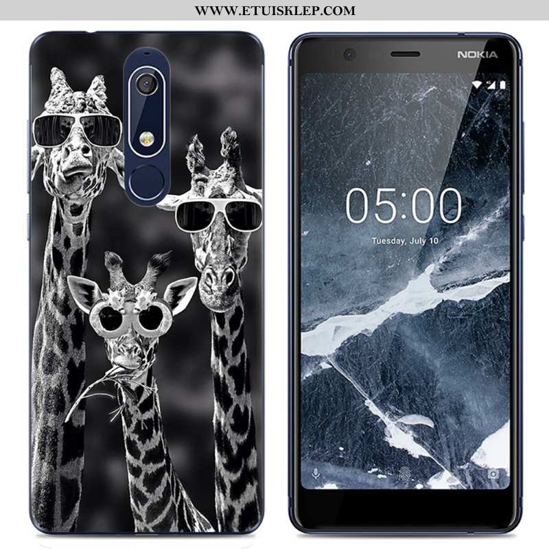 Pokrowce Nokia 5.1 Trendy Różowe Ochraniacz Etui Proste Telefon Komórkowy Futerał Sklep