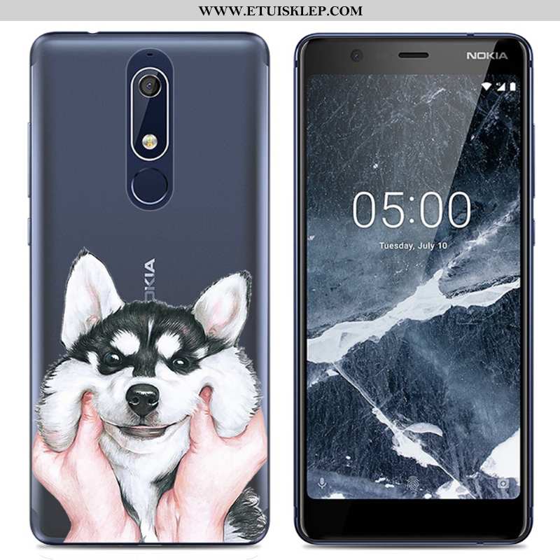 Pokrowce Nokia 5.1 Trendy Różowe Ochraniacz Etui Proste Telefon Komórkowy Futerał Sklep