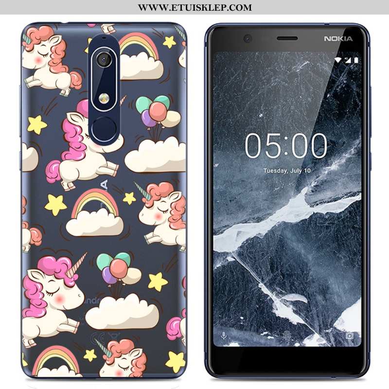 Pokrowce Nokia 5.1 Trendy Różowe Ochraniacz Etui Proste Telefon Komórkowy Futerał Sklep