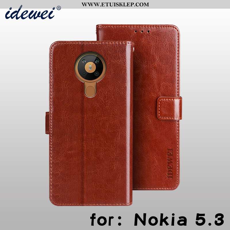 Pokrowce Nokia 5.3 Skórzane Etui Obudowa Telefon Komórkowy Futerał Ochraniacz Karta Sklep