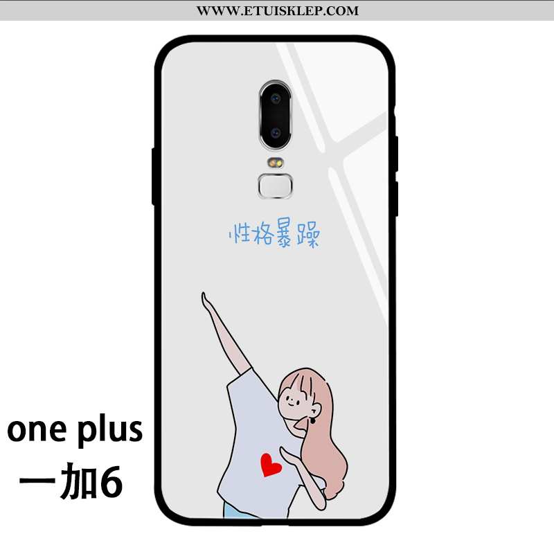 Pokrowce Oneplus 6 Szkło Futerał Zakochani Anti-fall Trendy Silikonowe Biały Kup