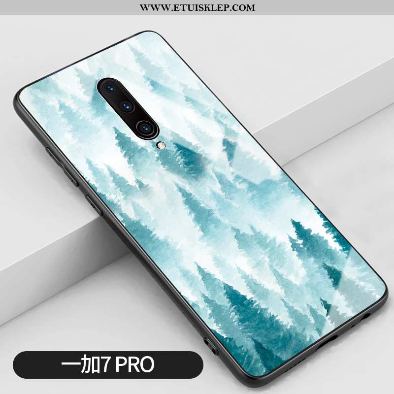 Pokrowce Oneplus 7 Pro Szkło Futerał Trudno Telefon Komórkowy Wiatr Niebieski Anti-fall Tani