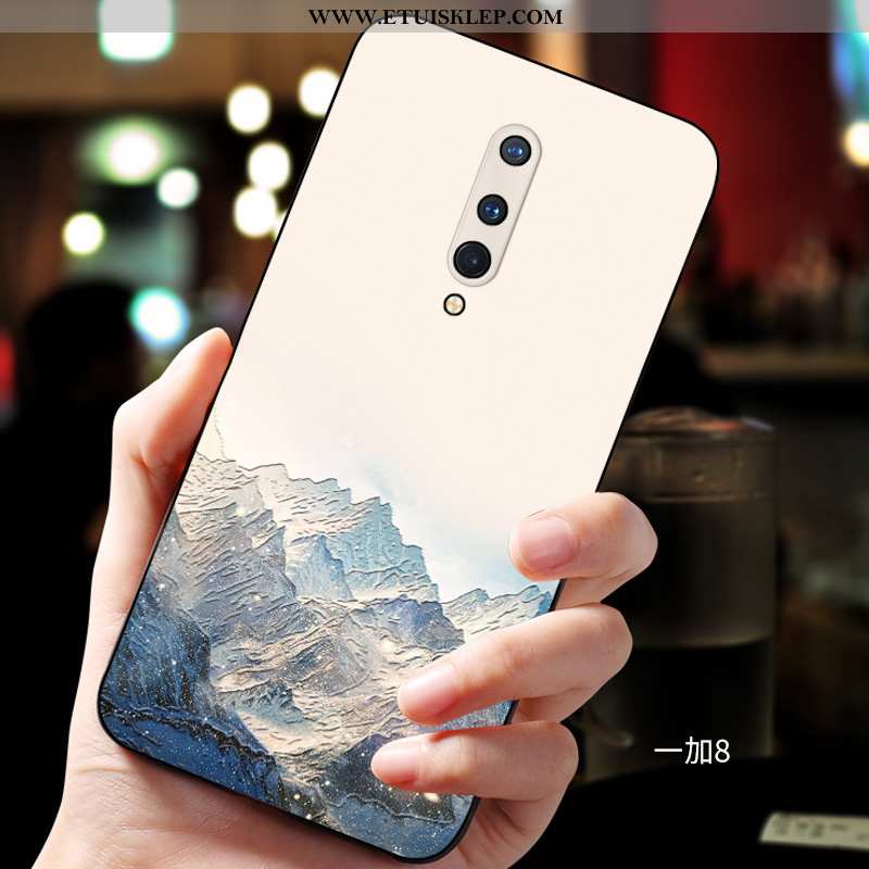 Pokrowce Oneplus 8 Trendy All Inclusive Miękki Czarny Kreatywne Relief Telefon Komórkowy Kup