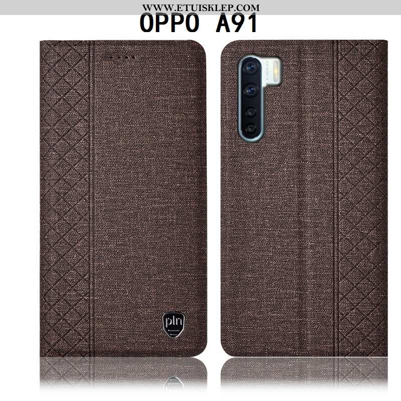 Pokrowce Oppo A91 Bawełna I Len Obudowa Czarny Etui Anti-fall Futerał Ochraniacz Kup