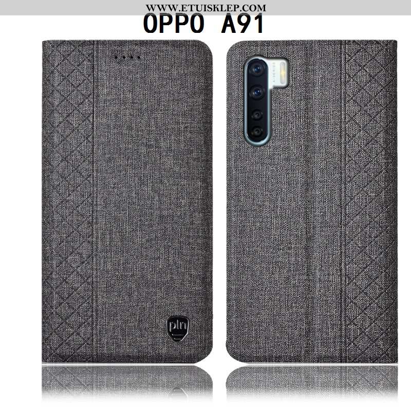 Pokrowce Oppo A91 Bawełna I Len Obudowa Czarny Etui Anti-fall Futerał Ochraniacz Kup