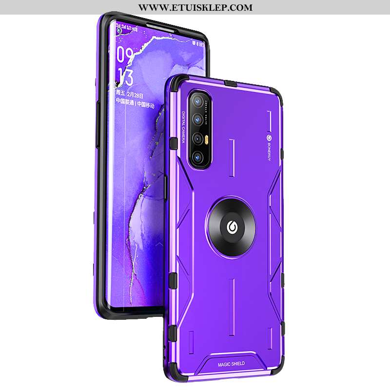 Pokrowce Oppo Reno 3 Pro Super Anti-fall Silikonowe Purpurowy Ochraniacz All Inclusive Trendy Na Spr